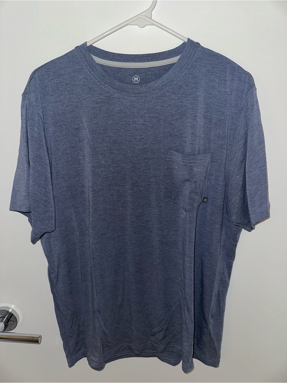 Men's Heather Indigo Pocket Tee - Unbranded